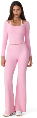 Workout Sets 2 Piece Off the Shoulder Tops Pilates Outfits