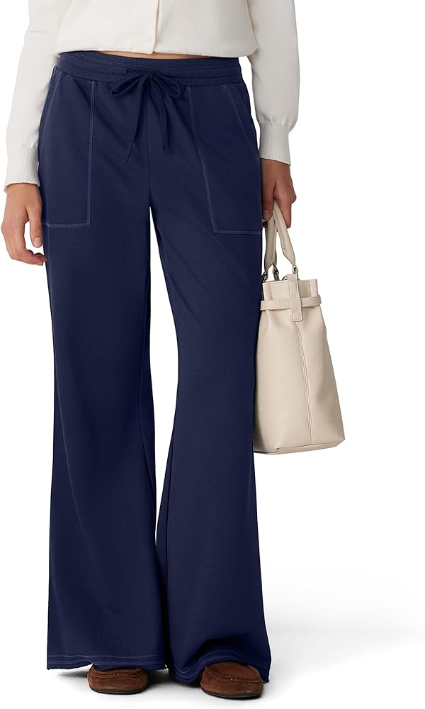 Y2K Flare Sweatpants Baggy Wide Leg Joggers Sweatpants Cotton Comfort Lounge Pants